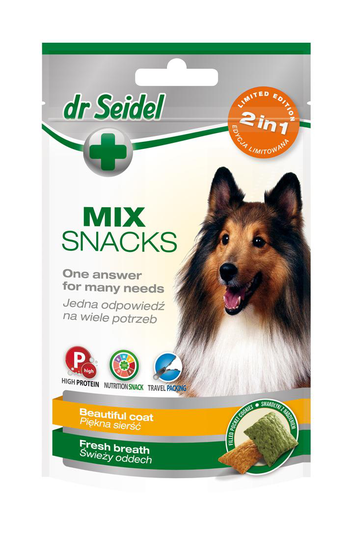 DR SEIDEL MIX Treats 2in1 for beautiful hair & fresh breath for dogs 90 g