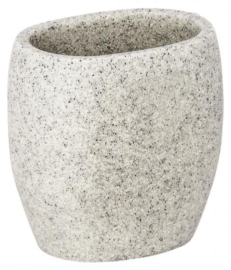 tandborsthållare Puro 6,5 x 9,4 cm polyresin grå