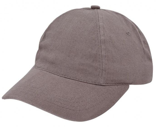 keps Brushed Promo 58 cm bomull mörkgrå one-size