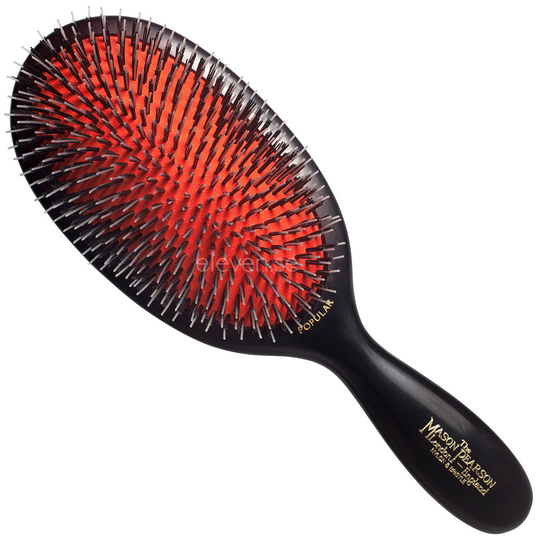 Popular Bristle & Nylon, Dark Ruby, Mason Pearson Hårborstar