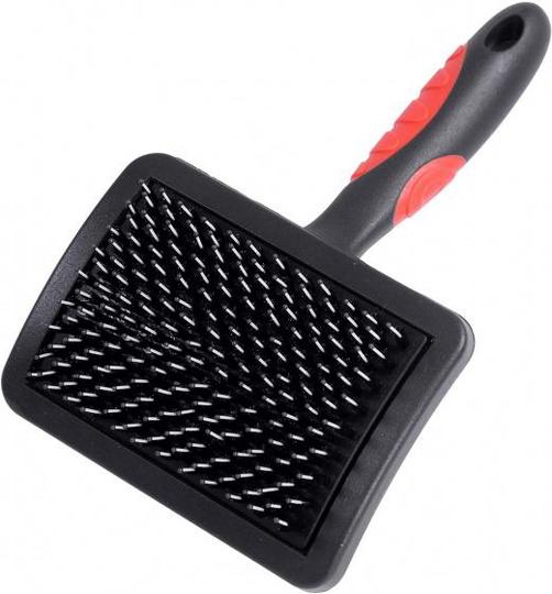 slicker borste hund / katt grov 18,5 cm svart