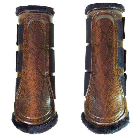 Uppland Professional Protective Horse Leg Crocodile Brushing Boots Sold by pair