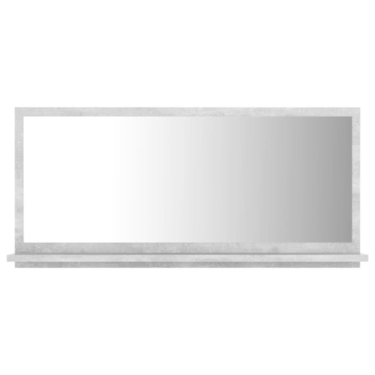 vidaXL Badrumsspegel betonggrå 80x10,5x37 cm spånskiva