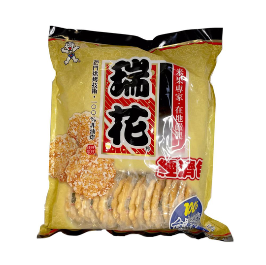 Senbei Cracker Blommor Form 350g Want Want Kina