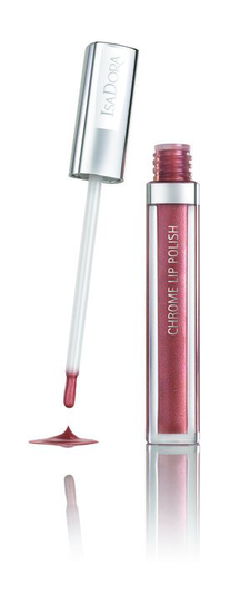Läppglans IsaDora Chrome Lip Lip Polish Gloss 53 Divine Röd
