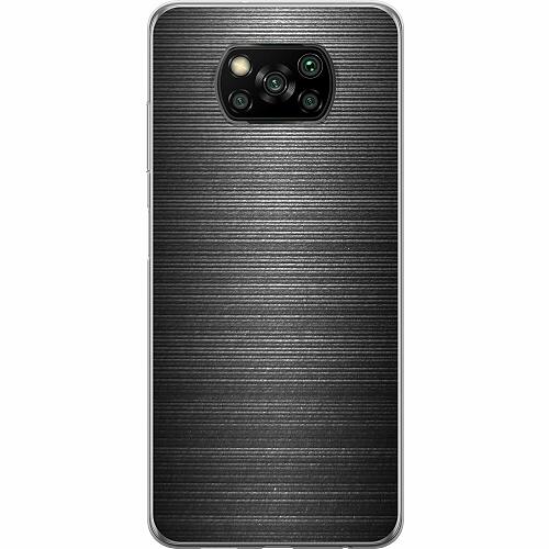 Xiaomi Poco X3 NFC Genomskinligt Skal Brushed Metal