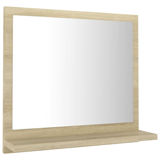 vidaXL Badrumsspegel sonoma-ek 40x10,5x37 cm spånskiva