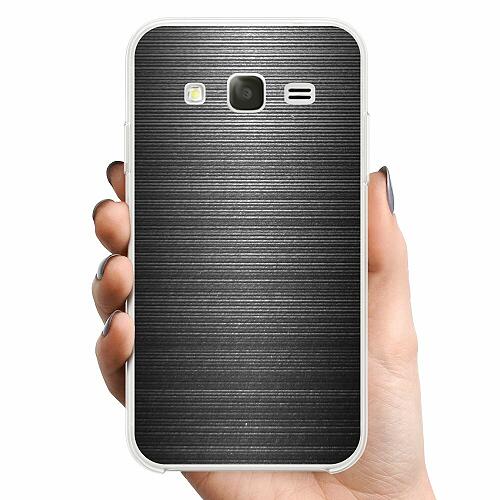 Samsung Galaxy Core Prime TPU Mobilskal Brushed Metal
