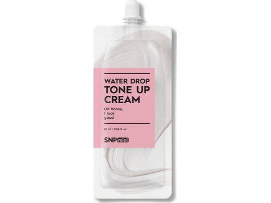 SNP SNP_Mini Water Drop Tone Up Cream brightening face cream based on hyaluronic acid, ceremides and vitamin B3 25ml