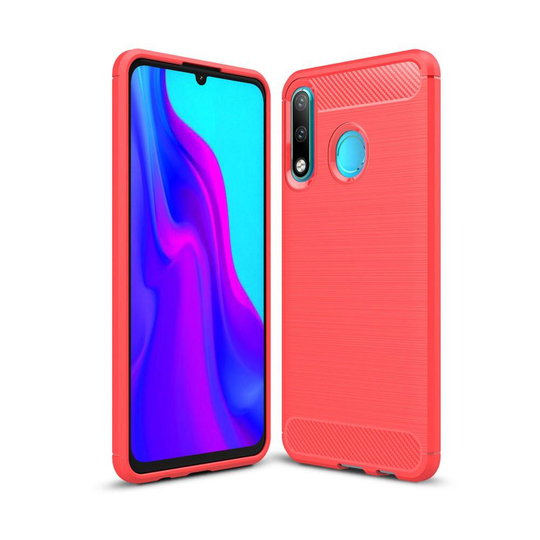 Huawei P30 Lite - Brushed TPU Skal - Röd