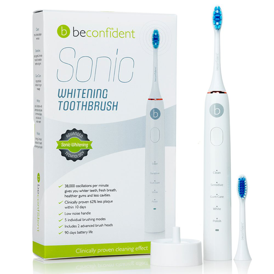 Eltandborste Sonic Whitening vit/roséguld