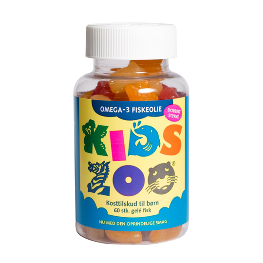 KidsZoo Omega-3 Fiskolja 60 tuggtabletter
