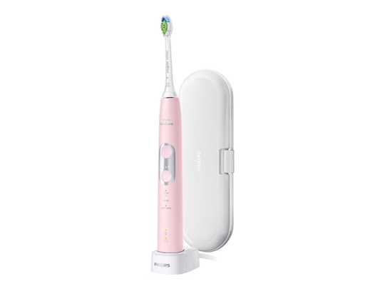 Philips Sonicare ProtectiveClean 6100 HX6876 - Tandborste - sladdlös - pastellrosa