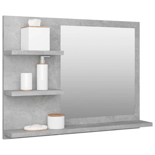 Badrumsspegel betonggrå 60x10.5x45 cm spånskiva