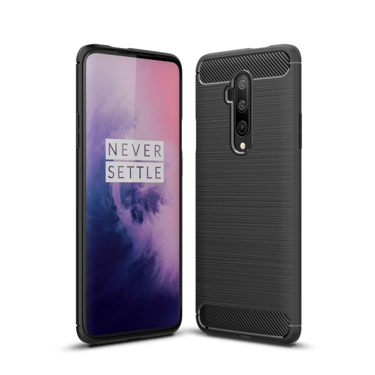 OnePlus 7T Pro - Brushed TPU Skal - Svart
