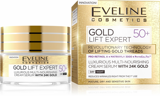 Eveline Gold Lift Expert Day And Night Cream 50+