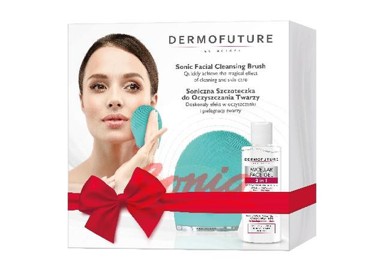 Dermofuture Technology Gift set (pensel sonic green 3in1 Gel + 150 ml)