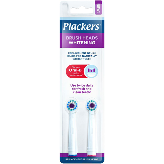 Plackers Brush Head Refills Whitening 2st