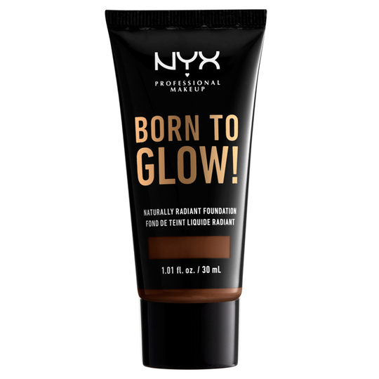 NYX Professional Makeup Born To Glow Naturally Radiant Foundation 22.7 Deep Walnut