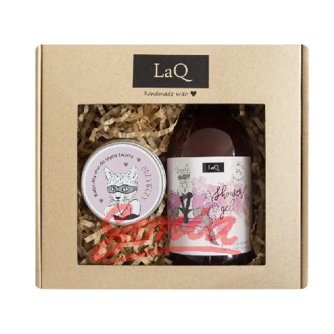 LAQ presentförpackning Kocica (500ml duschtvål + mousse för att ge 100 ml) 1op.