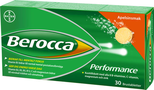 Berocca Performance Apelsin Brustablett 2 x 15 st