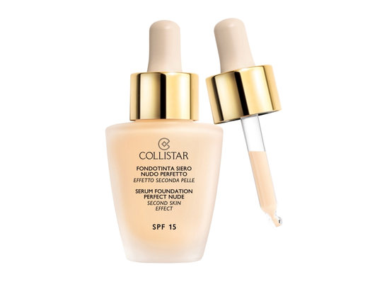 Collistar Serum Foundation Perfect Nude, Dropperflaska, Serum, Beige, Alla hudtyper, Ger lyster, Fuktgivande, Lyftande, Skyddande, Utjämnande, Satin