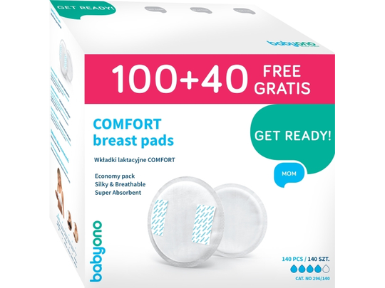 Babyono 296/140-NUTRITION PADS COMFORT 100 + 4 0 FOR FREE