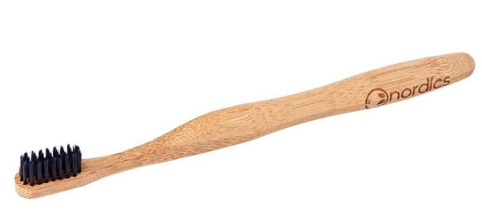 tandborste 23 cm bambu/nylonbrun/svart