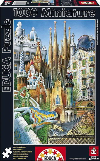 Educa Pussel - Collage Gaudi Miniature 1000 Bitar