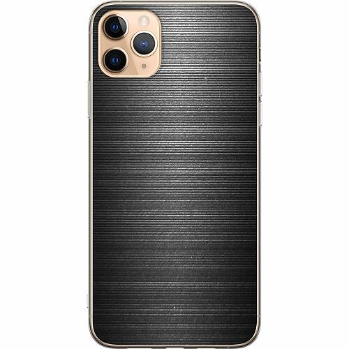 iPhone 11 Pro Max Genomskinligt Skal Brushed Metal