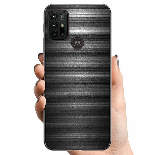 Motorola Moto G10 TPU Mobilskal Brushed Metal