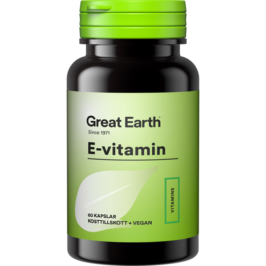 Great Earth E-Vitamin 400 I.U 60 kap