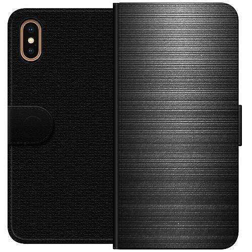 iPhone XS Plånboksfodral Brushed Metal