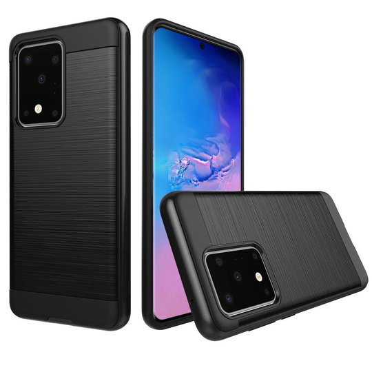 Samsung Galaxy S20 Plus - Brushed Hybrid Skal - Svart