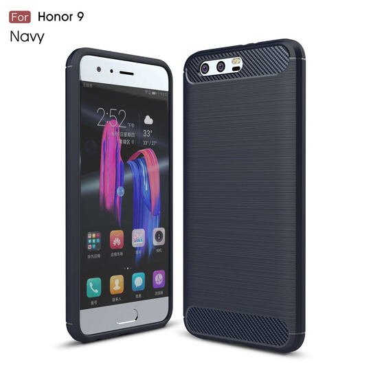 Brushed Mobilskal till Huawei Honor 9 - Blå