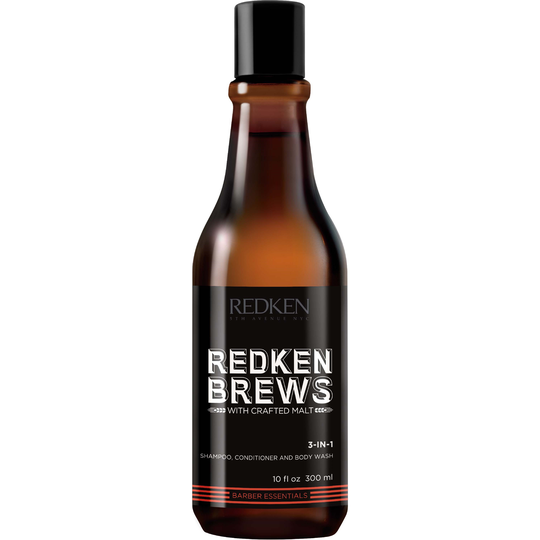 Redken Brews 3 In 1 Shampoo Conditioner And Body Wash 300 ml