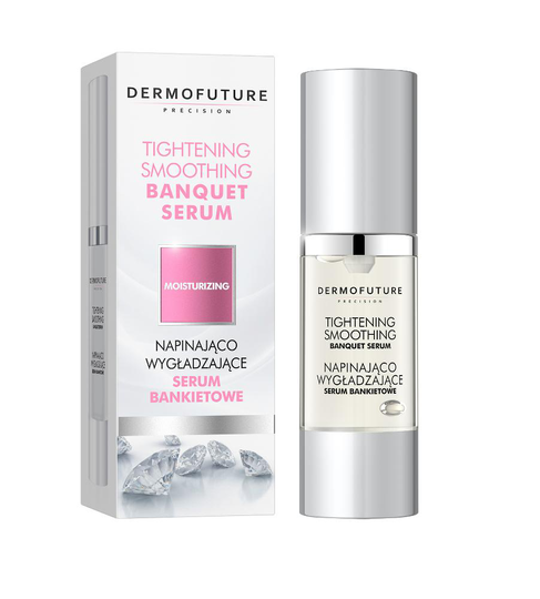 Skärpning DERMOFUTURE Moisturizing Smoothing Serum Bankett kläm och utjämning serum för ansiktet 30ml bankett