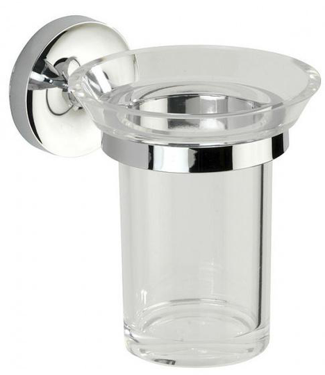 tandborsthållare Arcole Power-Loc 12,5 cm ABS silver