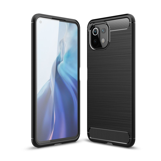Xiaomi Mi 11 Lite 5G • Mobilskal • Brushed Metal • Svart