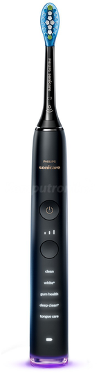 Elektrisk tandborste PHILIPS Sonicare DiamondClean Smart HX9924/17, Bluetooth, 62000 slag/min, 5 program, 3 huvuden, svart