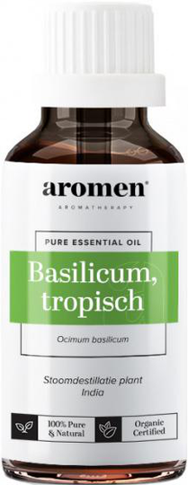 eterisk olja tropisk basilika organisk 10 ml transparent