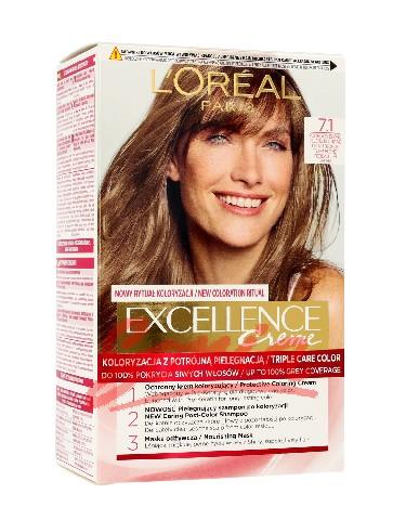 L'Oreal Excellence Creme cream coloring 7.1 Ash Blonde 1op.