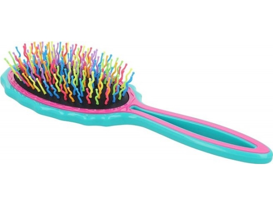 Twish TWISH_Big Handy Hair Brush Turquoise-Pink large hairbrush