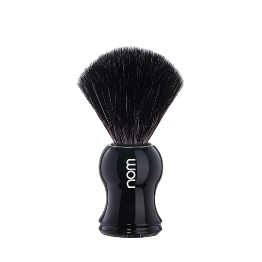 nom Gustav Shaving Brush Black Fibre Black