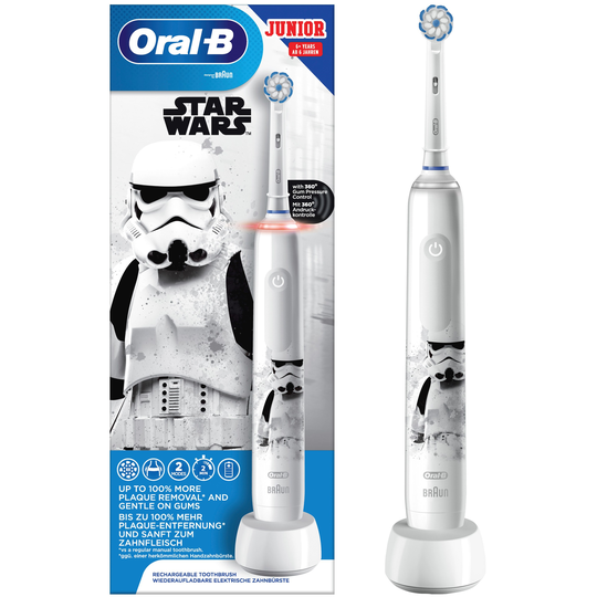 Oral B Junior Electric Toothbrush Designed By Braun Star Wars