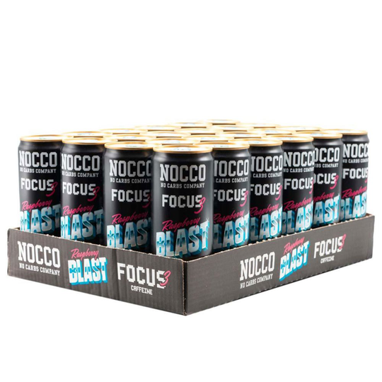 NOCCO Focus 3 - Raspberry Blast 33cl x 24st (helt flak)