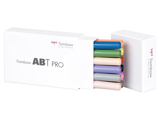 Tombow marker alcohol-based ABT PRO Dual Brush 12P-5 manga set (12 stk.)