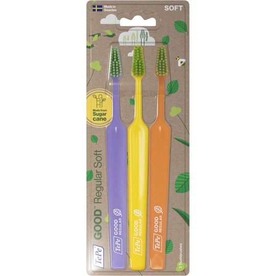 TePe GOOD Regular Soft 3-pack - Olika färger