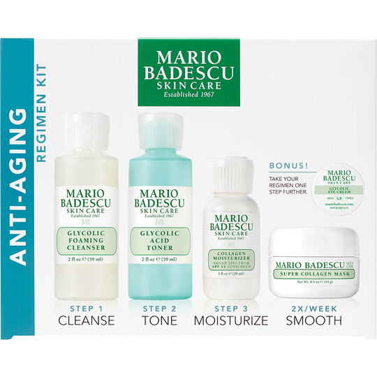 Mario Badescu Anti-Aging Kit, Mario Badescu Ansikte