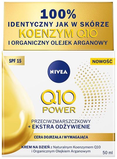 Nivea Q10 Anti-Power + extra nourishing day cream SPF 15 and demanding mature skin 50ml